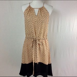 L84 Bar lll Size Small tan and black dress